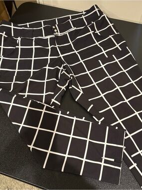 JoFit Black & White Grid Print Pants